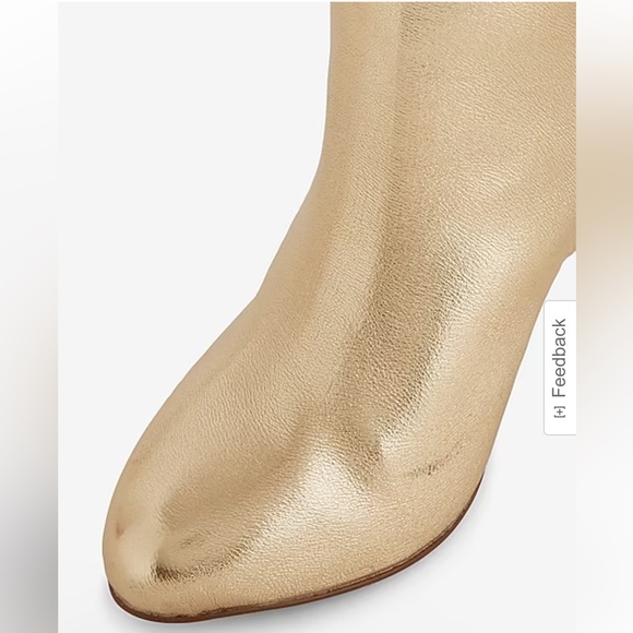 Brian Atwood x Express Metallic Over The Knee Heeled Boots Size 8 - Picture 4 of 6